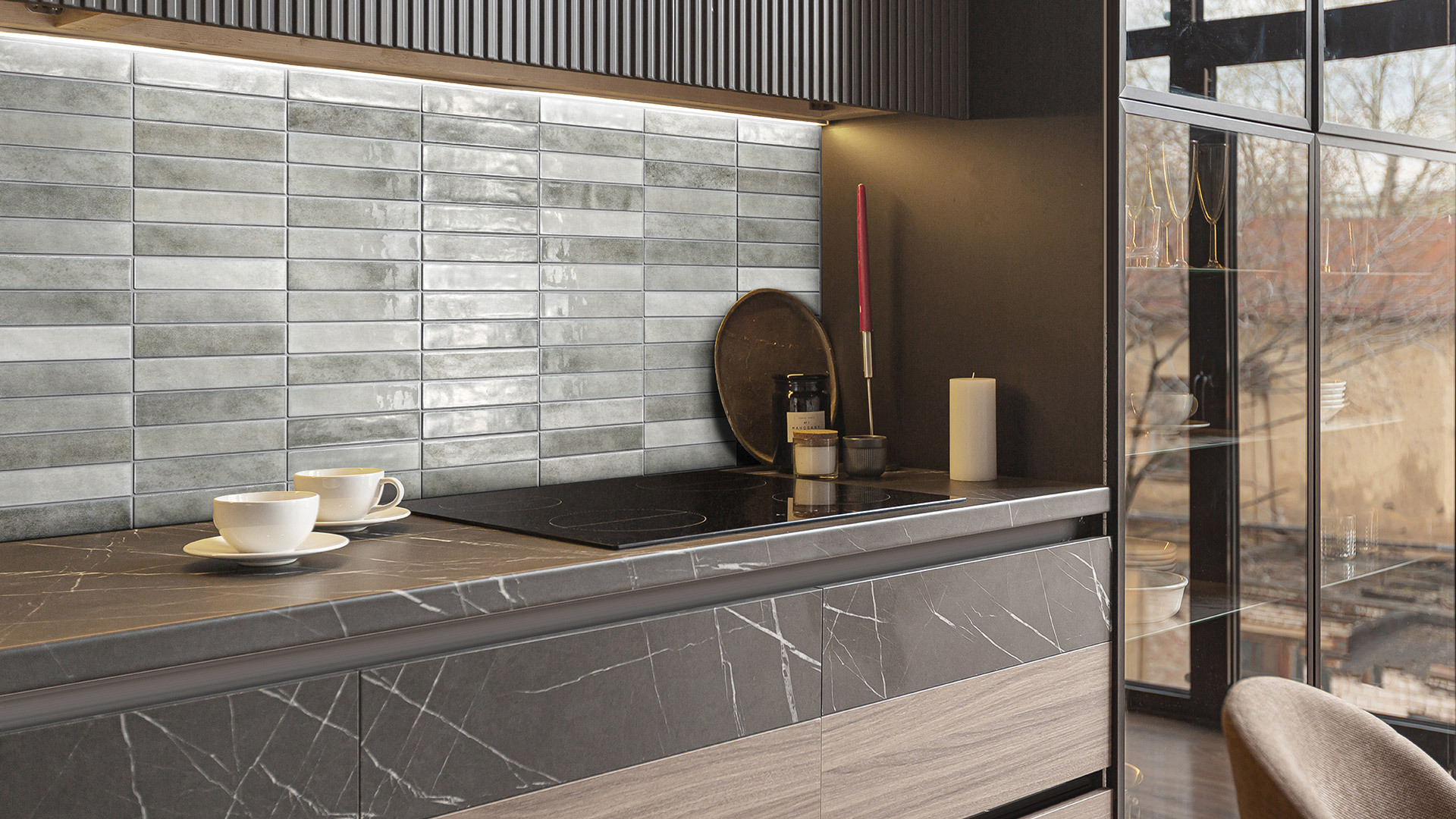Ibiza ash grey subway gloss ref