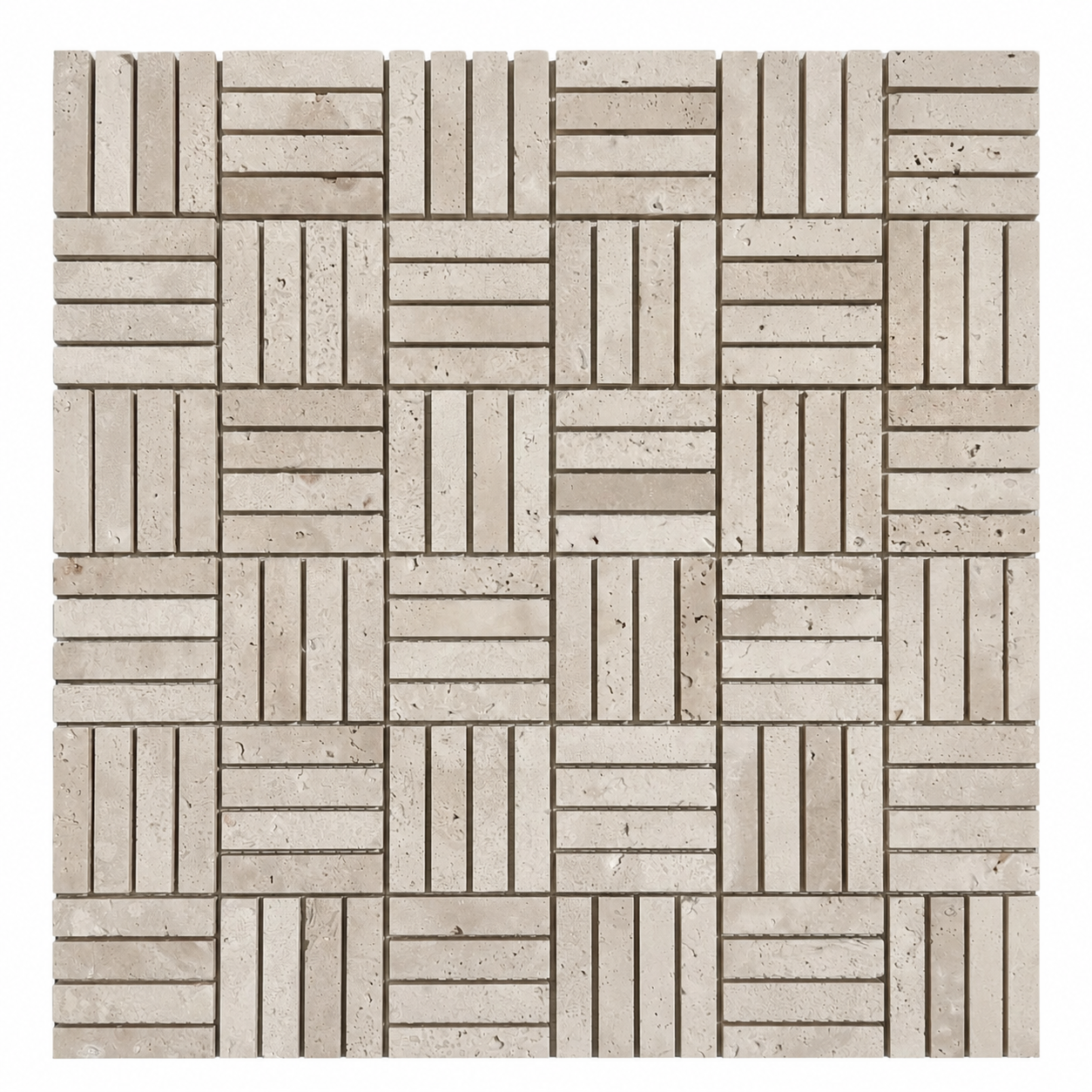 Cross White Trav Honed Tumbled