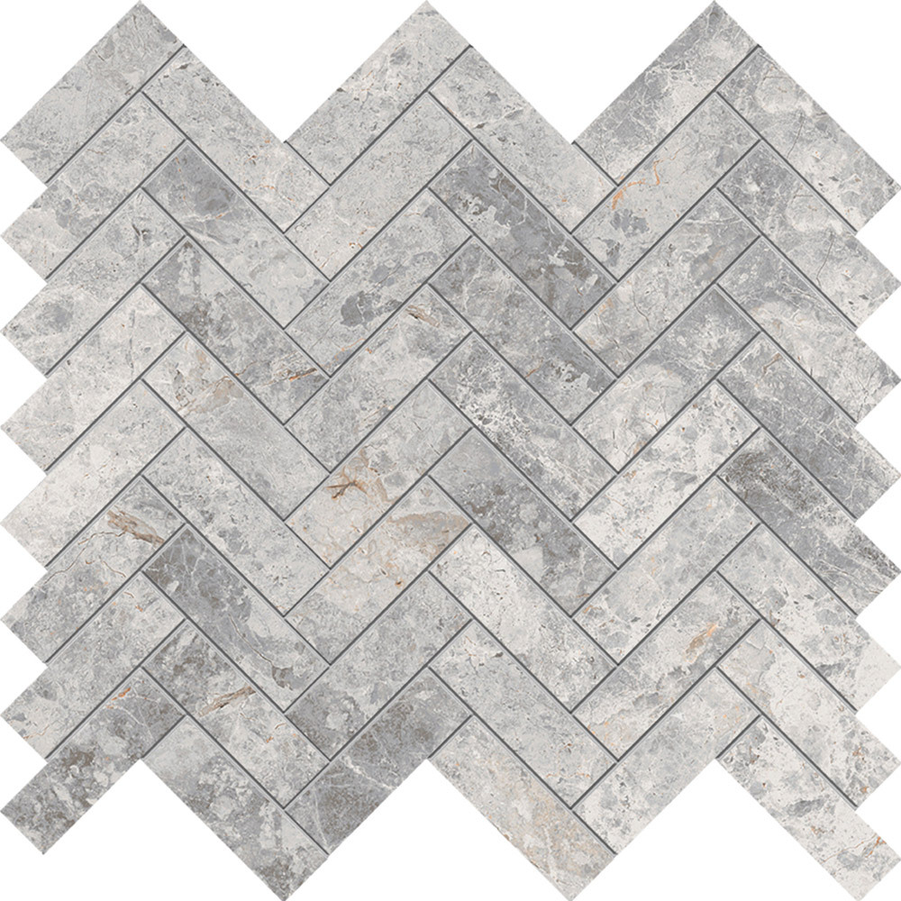 Artic grey herringbone