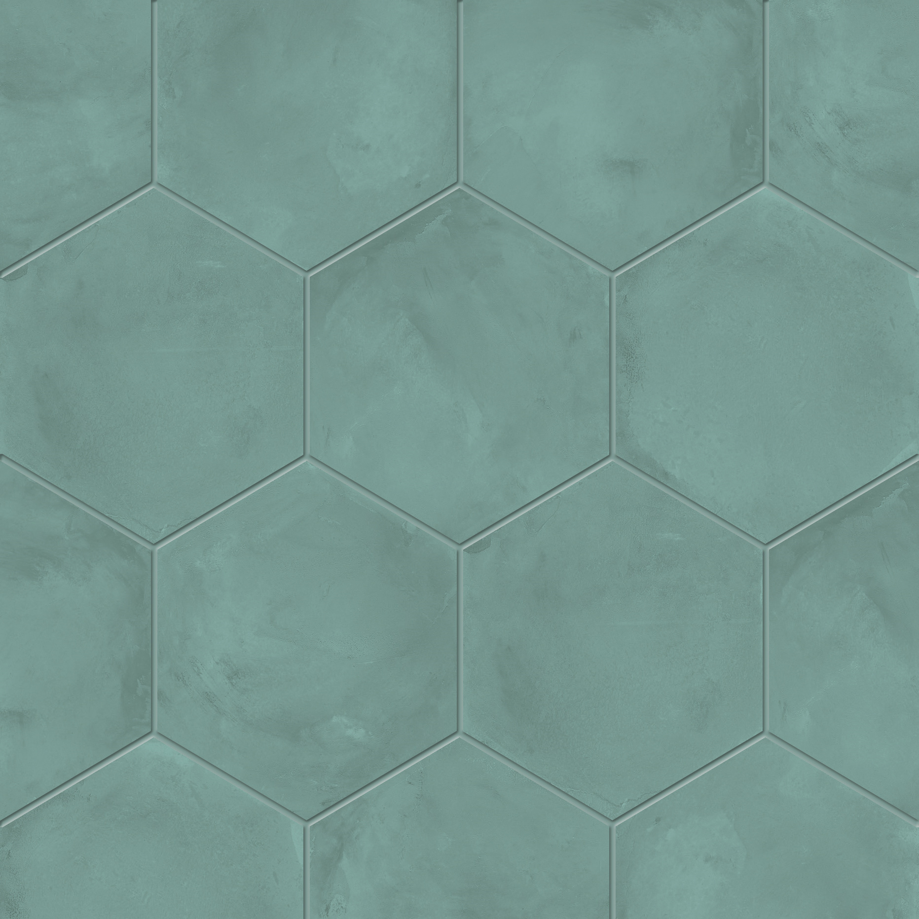 Aqua Hexagon