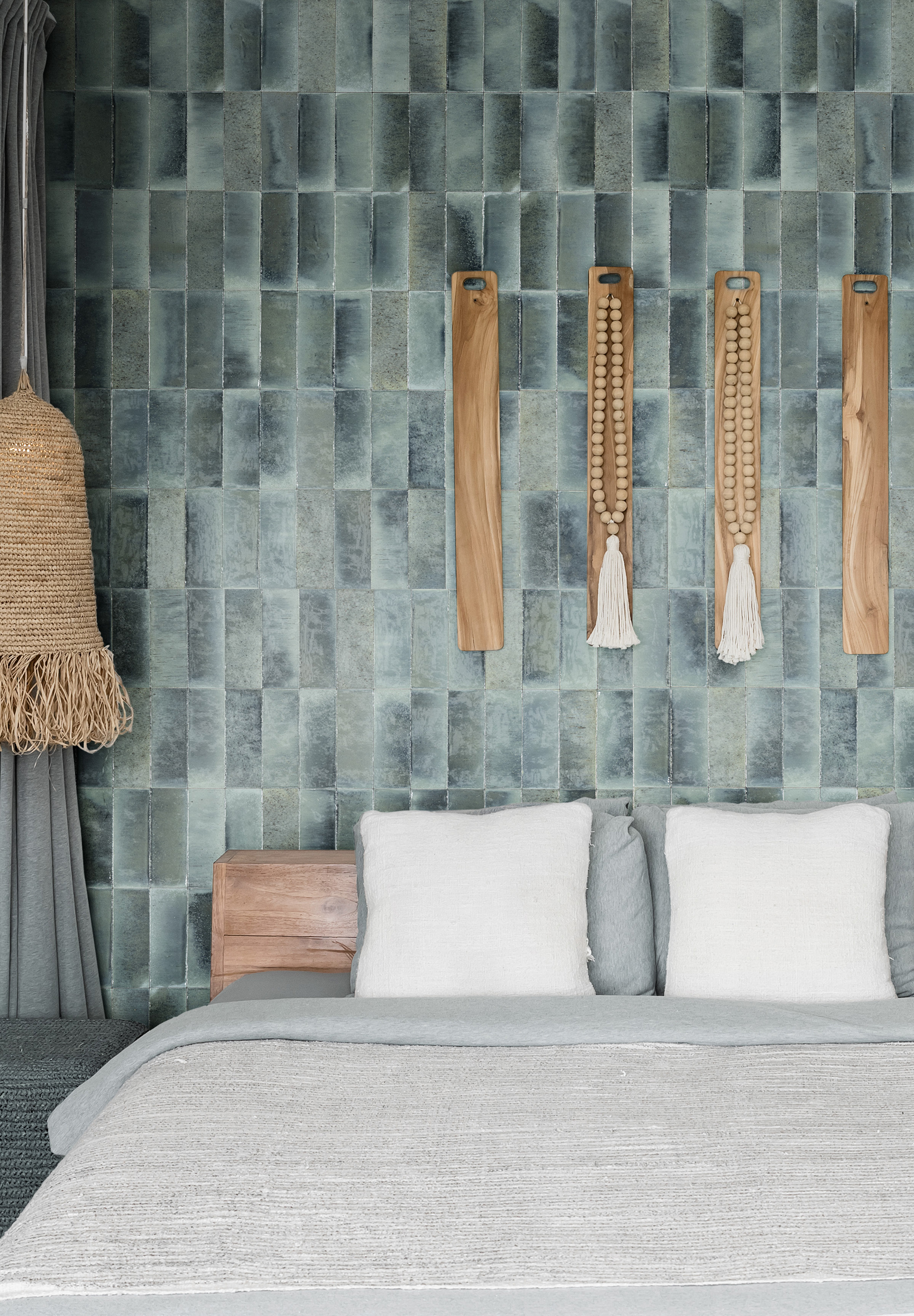 Bedroom in modern design villa in Canggu, Bali
