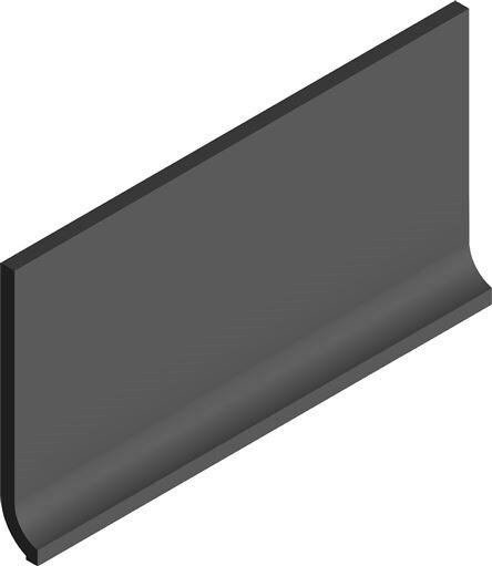 Plain Black Coved Skirting