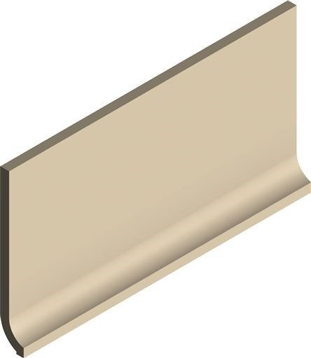 Plain Ivory Coved Skirting