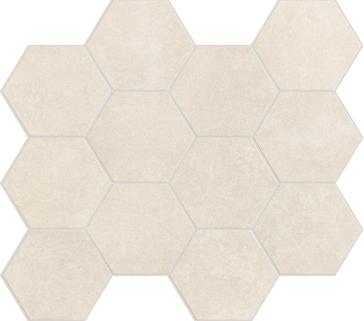 Beige Hexagon Mosaic